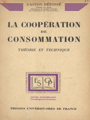 cover image of La coopération de consommation